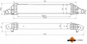 NRF 309083 - Chladič plniaceho vzduchu -