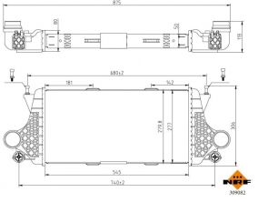 NRF 309082 - Chladič plniaceho vzduchu -