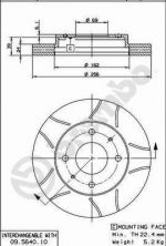 Brembo 09.5640.75 - Brzdový kotúč -