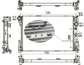 NRF 53141 - Chladič vody -
