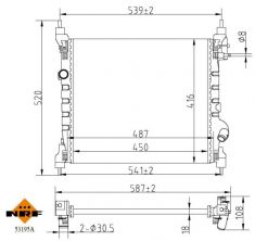 NRF 53195A - Chladič vody -