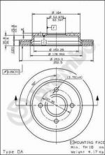 Brembo 09.5708.75 - Brzdový kotúč -