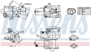 Nissens 98199 - Ventil AGR/EGR -