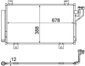 Mahle AC 865 000S - Kondenzátor