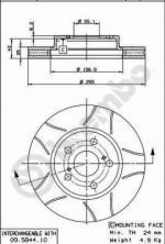 Brembo 09.5844.75 - Brzdový kotúč -