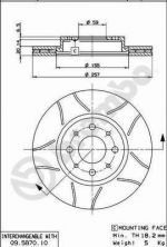 Brembo 09.5870.75 - Brzdový kotúč -