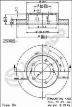 Brembo 09.5932.10 - Brzdový kotúč -