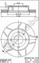 Brembo 09.6943.75 - Brzdový kotúč -