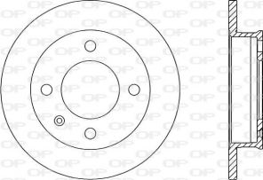 Open Parts BDR1157.10 - Brzdový kotúč -