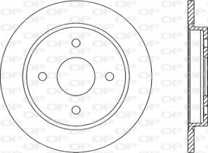 Open Parts BDR1165.10 - Brzdový kotúč -