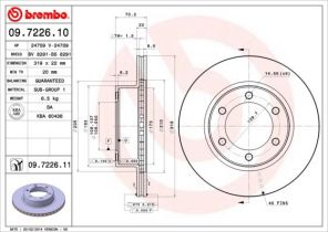 Brembo 09.7226.10 - Brzdový kotúč -