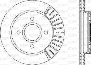 Open Parts BDR1185.20 - Brzdový kotúč -