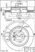 Brembo 09.7720.11 - Brzdový kotúč -