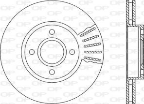 Open Parts BDR1190.20 - Brzdový kotúč -