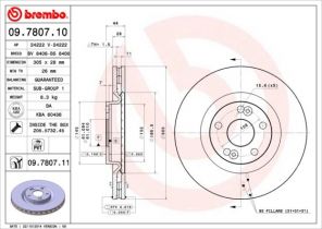 Brembo 09.7807.10 - Brzdový kotúč -