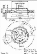 Brembo 09.8411.10 - Brzdový kotúč -