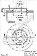 Brembo 09.8633.75 - Brzdový kotúč -