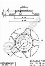 Brembo 09.8894.75 - Brzdový kotúč -