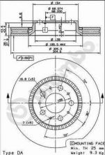 Brembo 09.9130.75 - Brzdový kotúč -