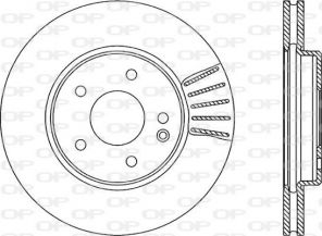 Open Parts BDR1314.20 - Brzdový kotúč -