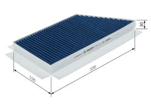 Bosch 0 986 628 635 - Peľový filter