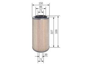Bosch F 026 400 322 - Vzduchový filter -