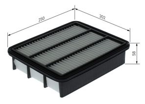 Bosch F 026 400 744 - Vzduchový filter -
