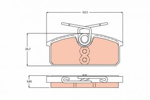 TRW GDB2165 - Brzdové platničky -