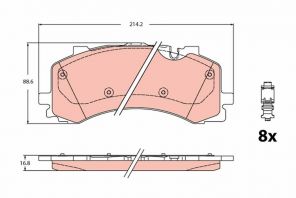 TRW GDB2235 - Brzdové platničky -