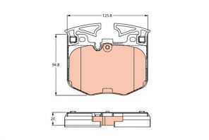 TRW GDB2260 - Brzdové platničky -