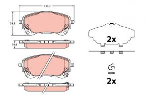 TRW GDB2349 - Brzdové platničky -