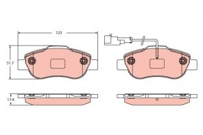 TRW GDB2415 - Brzdové platničky -
