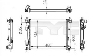 TYC 717-0001 - Chladič vody -