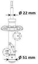 KYB 3338060 - Tlmič pruženia -