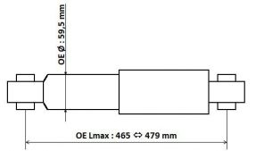 KYB 3450023 - Tlmič pruženia -