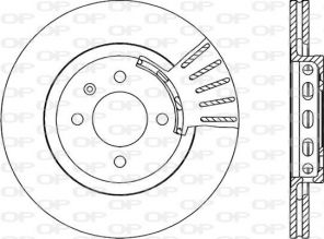Open Parts BDR1586.20 - Brzdový kotúč -