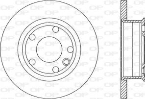 Open Parts BDR1588.10 - Brzdový kotúč -