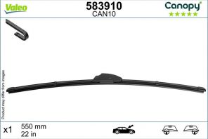 Valeo 583910 - Stieracia lišta -