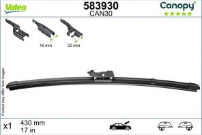 Valeo 583930 - Stieracia lišta -