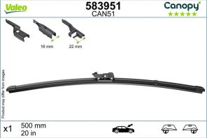 Valeo 583951 - Stieracia lišta -