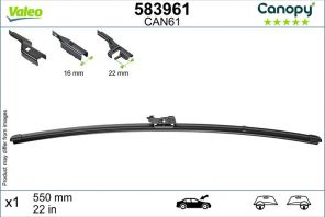 Valeo 583961 - Stieracia lišta -