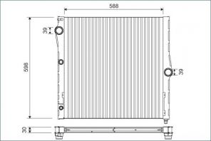 Valeo 701121 - Chladič vody -