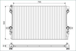 Valeo 701126 - Chladič vody -
