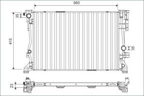 Valeo 701158 - Chladič vody -