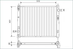 Valeo 701160 - Chladič vody -