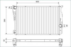 Valeo 701162 - Chladič vody -