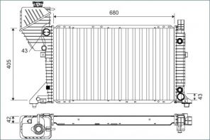 Valeo 701163 - Chladič vody -