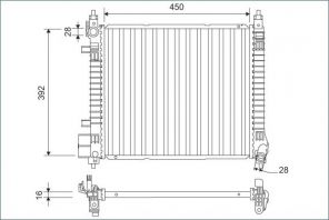 Valeo 701169 - Chladič vody -