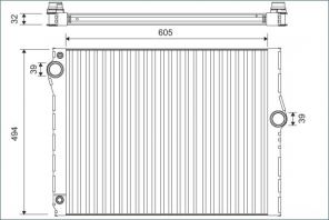 Valeo 701172 - Chladič vody -