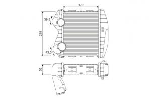 Valeo 818366 - Chladič plniaceho vzduchu -